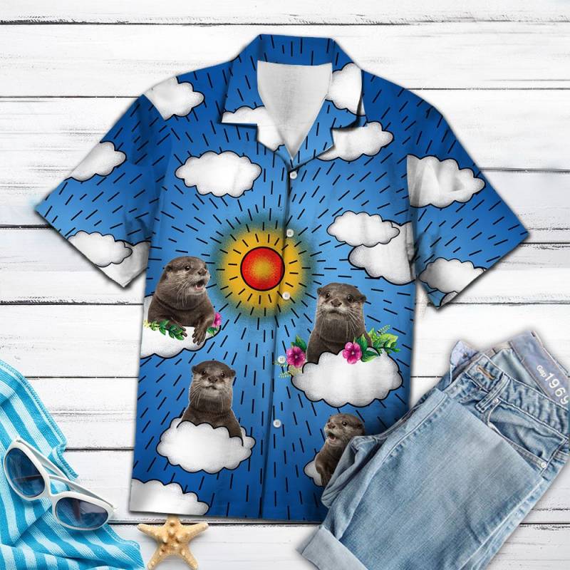 Otter Summer Cloud Hawaii Shirt Ha33756