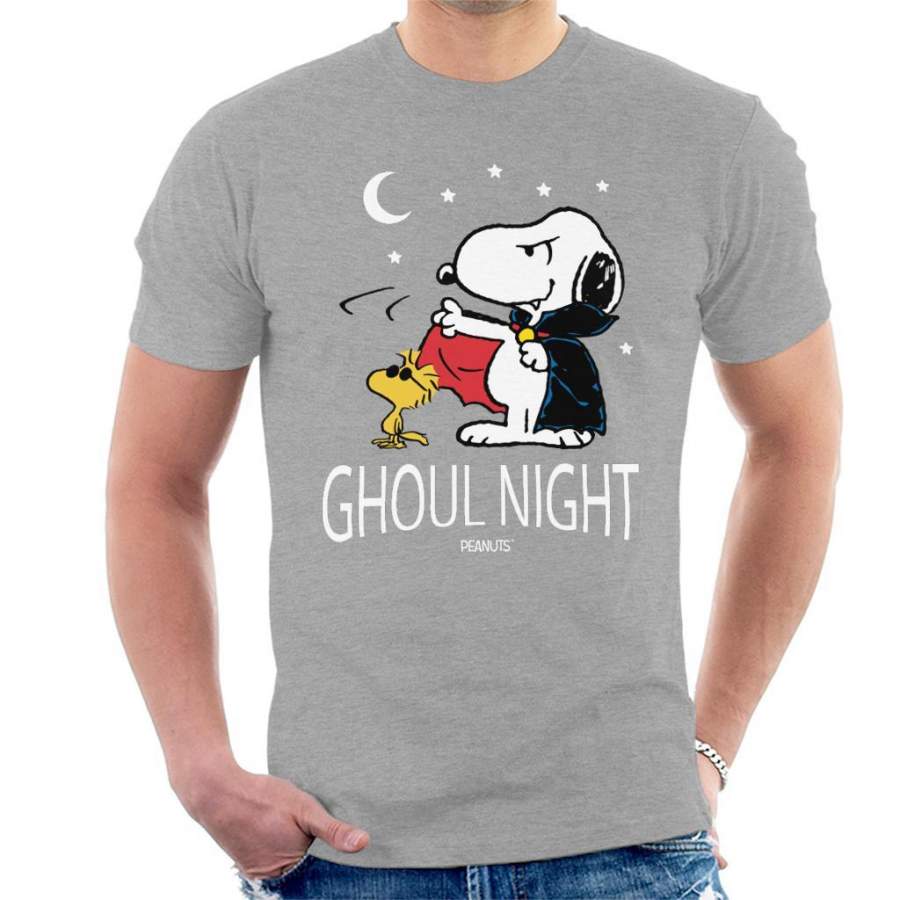 Peanuts Ghoul Night Snoopy & Woodstock Men’s T-Shirt