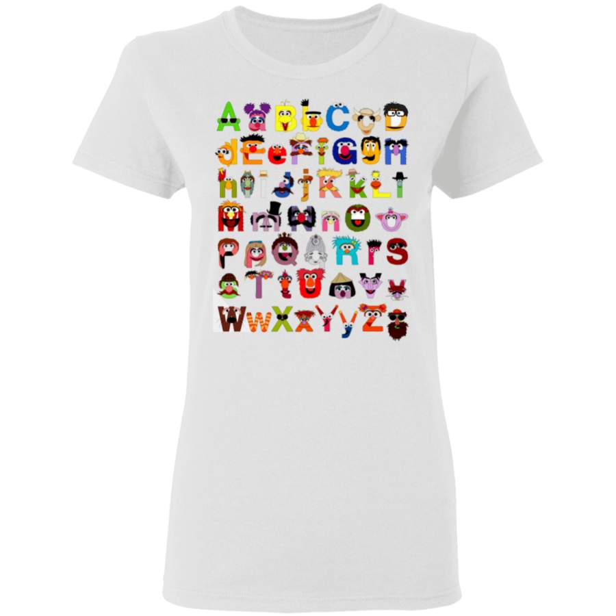 Sesame Street Alphabet Sesame Street Alphabet  Ladies’ T-Shirt