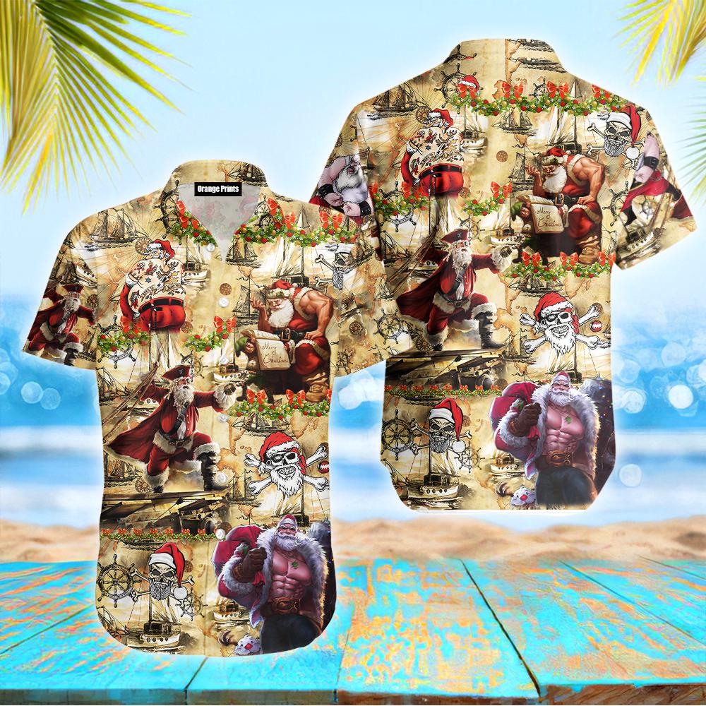 Products Amazing Pirate Santa Claus Hawaii Shirt For Men And Women Ha25531