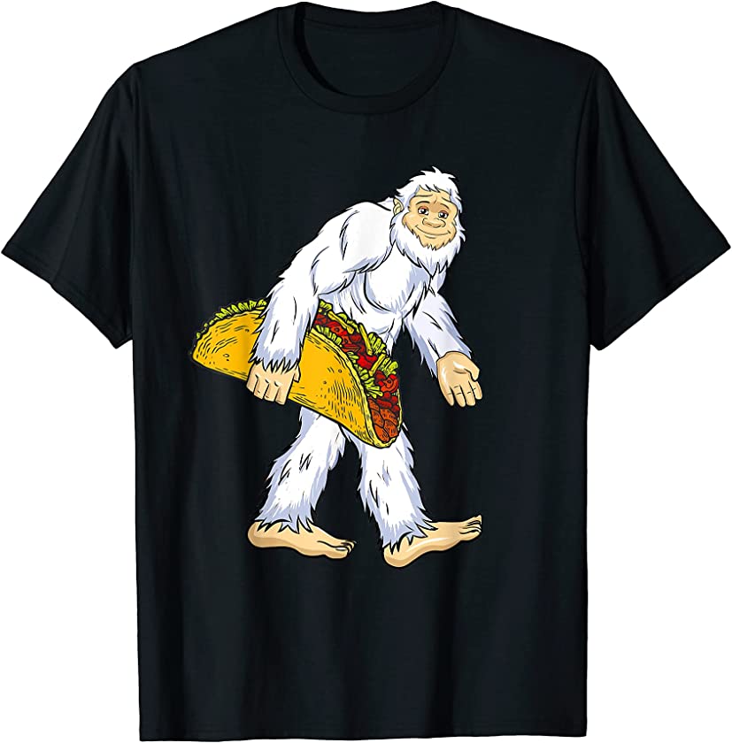 Yeti I Believe Lover Funny Monster Ape Man Tacos Snowman T-Shirt