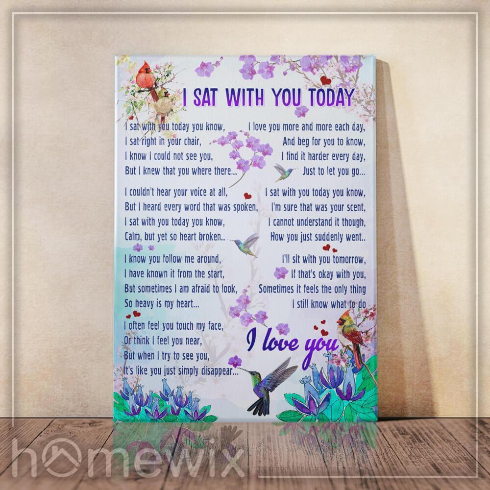 I Sat With You Today Heaven Canvas And Poster Wall Art | Wall Decor
