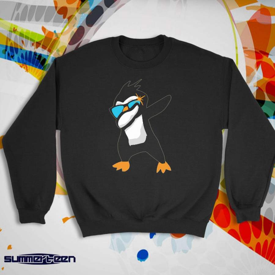 Rainbow Penguin Penguin Party Outfit Dabbing Penguin Women’S Sweatshirt