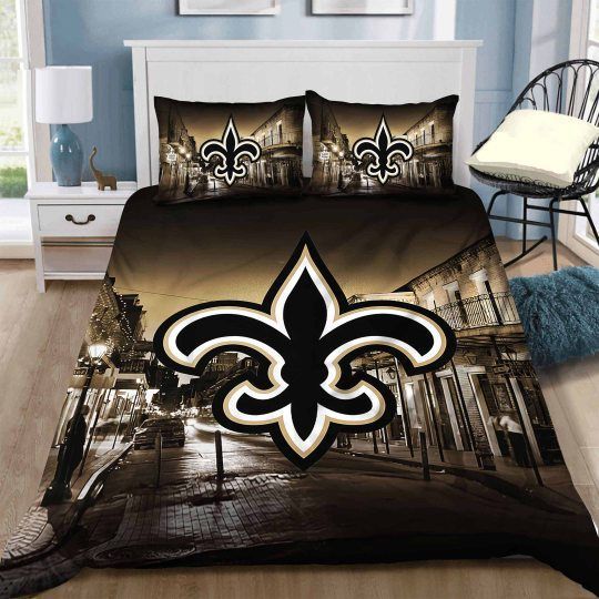 New Orleans Saints Bedding Set Ver 2 Duvet Cover X Amp Pillow Cases