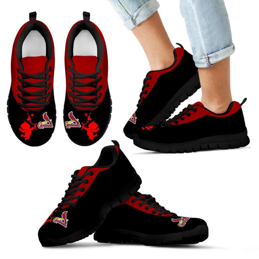 Cute Cupid Angel Background St. Louis Cardinals Sneakers