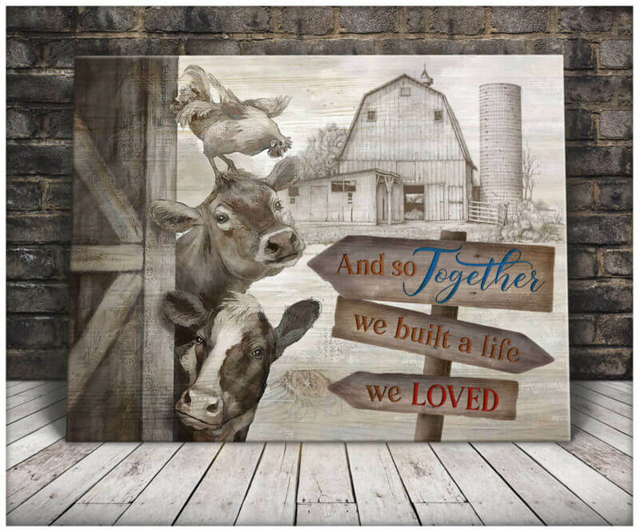 This Is Us A Little Bit Of Crazy A Whole Lot Of Love Canvas- Gift For Family