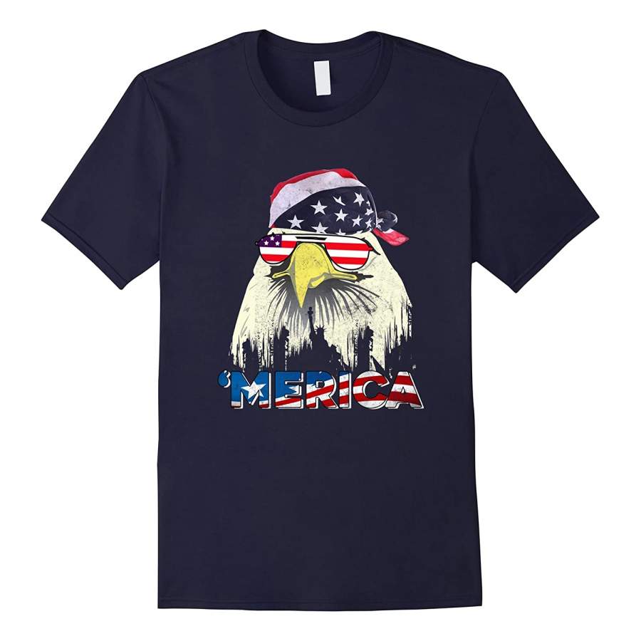 4th of july shirt – Usa pride merica mullet eagle t shirt