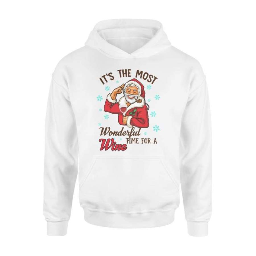 Santa Claus It’s The Most Time For Wine Christmas – Standard Hoodie