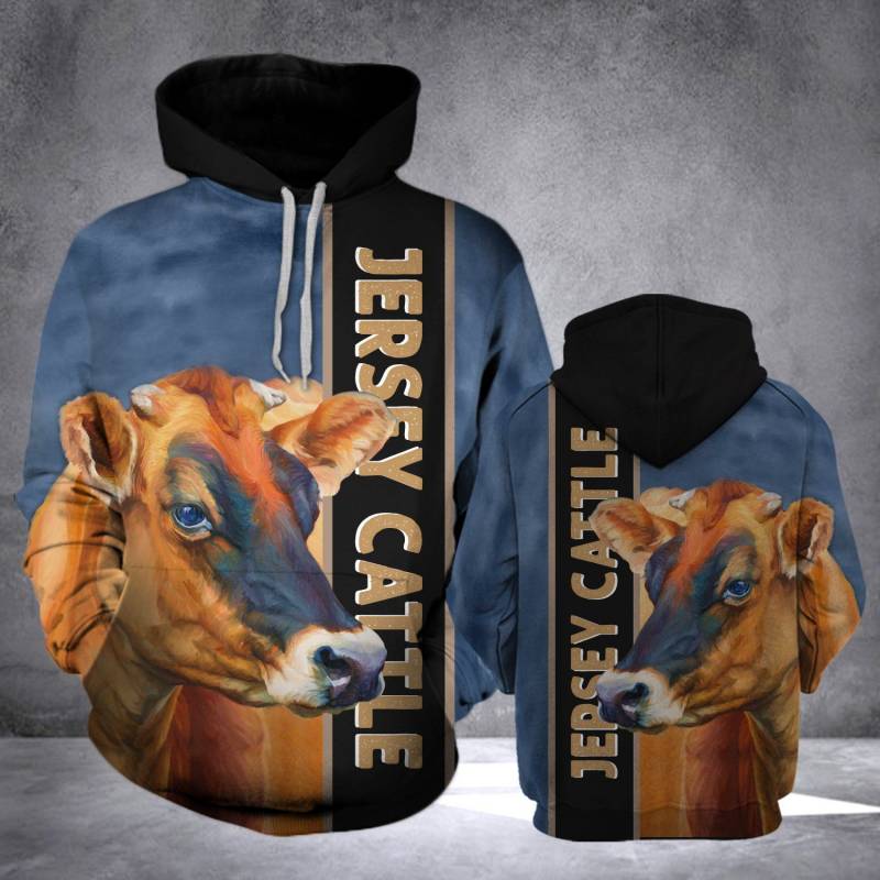 Animal Cale Jersey Oil Paint Hoodie