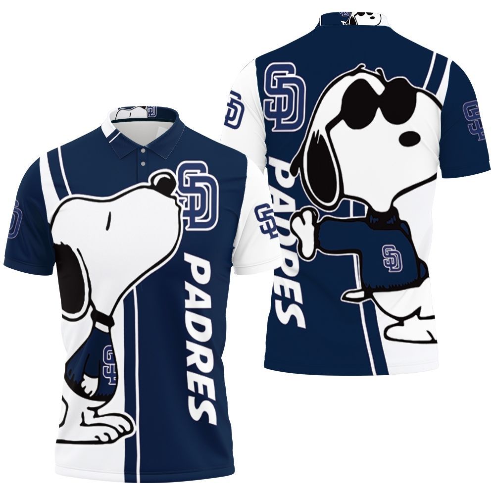 San Diego Padres Snoopy Lover 3D Printed Polo Shirt