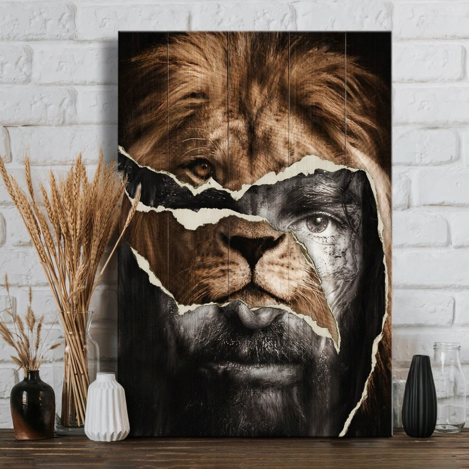 The Strength Of Jesus Lion God – Matte Canvas