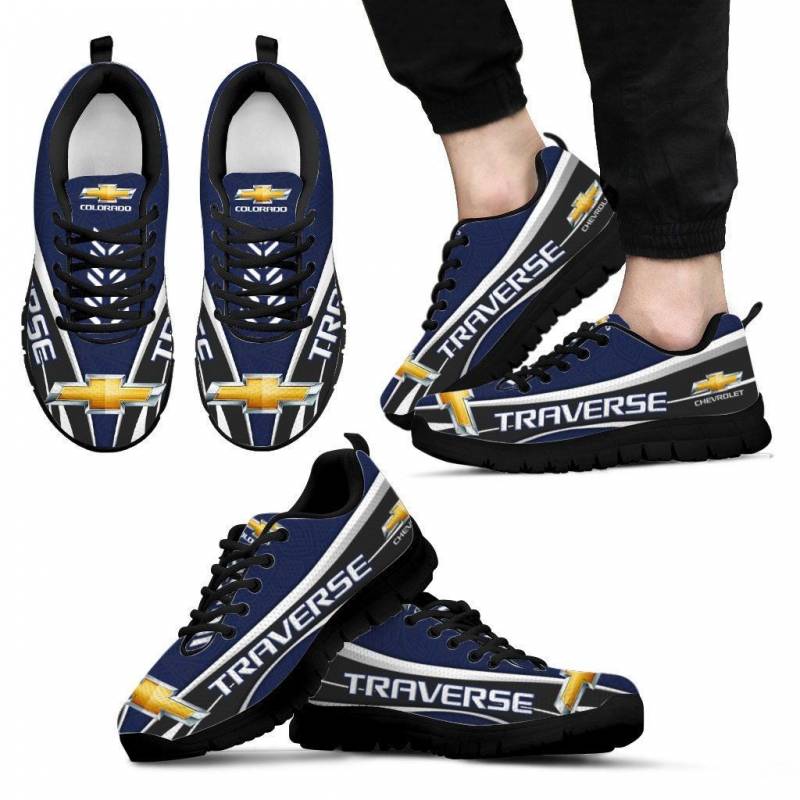 3D Printed Chevrolet Traverse- LPH Sneakers Ver1 For Men & Women (Dark Blue)