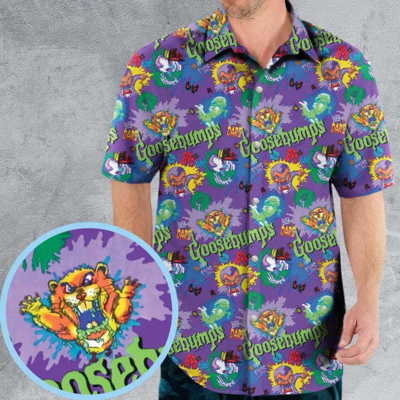You Cant Scare Me Goosebumps Hawaiian Shirt