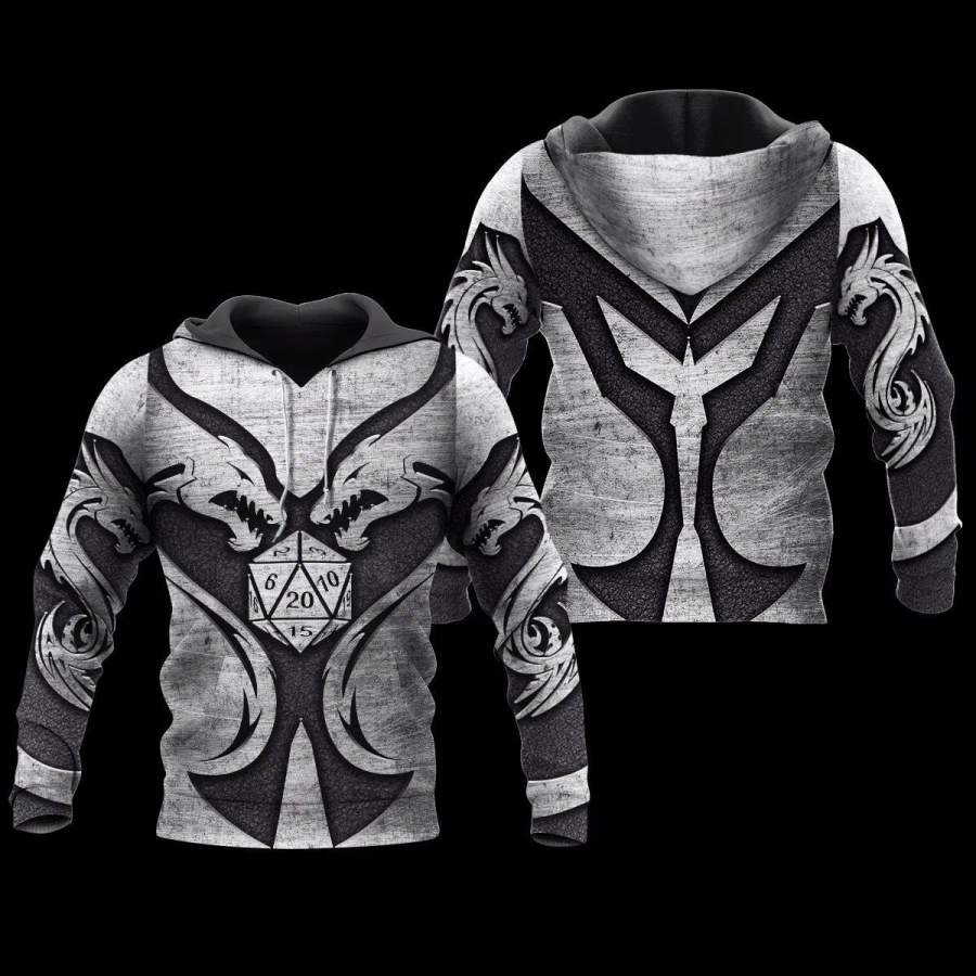 3D Tattoo and Dungeon Dragon Hoodie NM050972