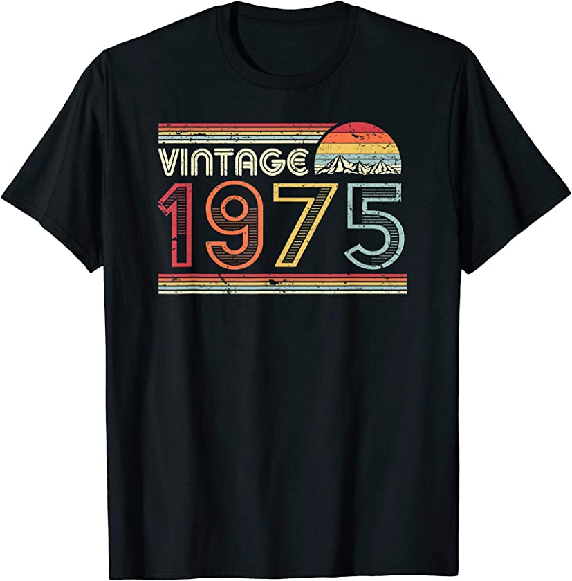 1975 Vintage Shirt, Birthday Gift Tee. Retro Style T-Shirt