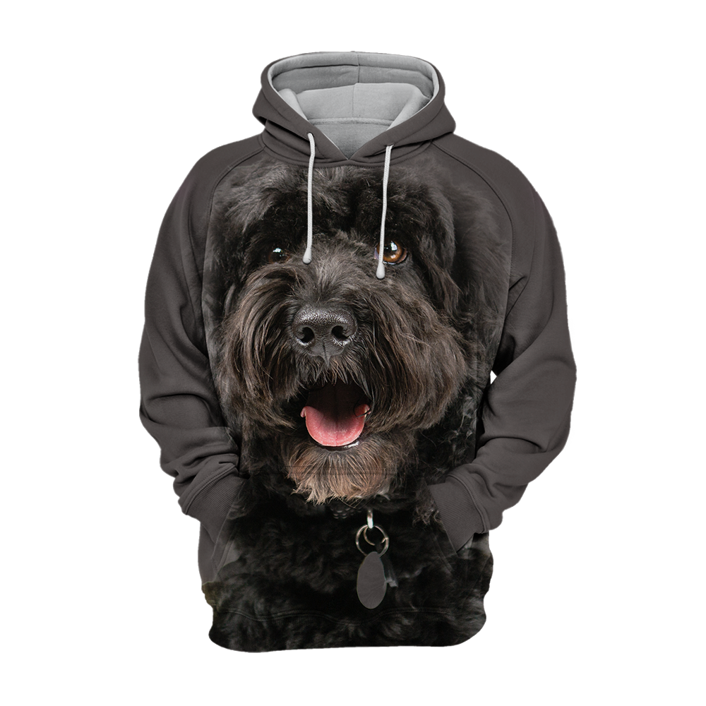 Unisex 3D Graphic Hoodies Animals Dogs Cockapoo Black