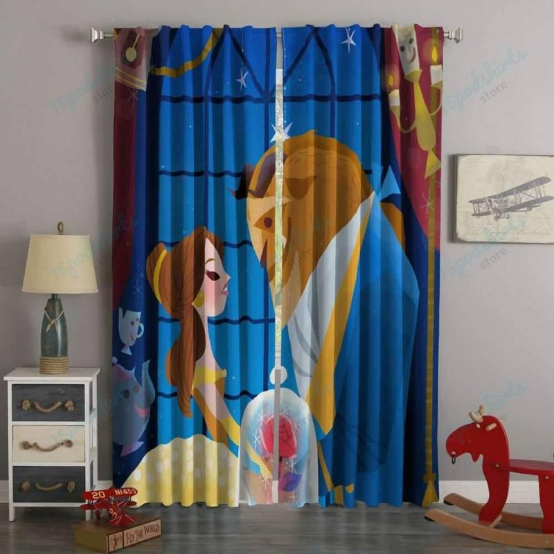 3D Printed Beauty And The Beast Style Custom Living Room Curtains