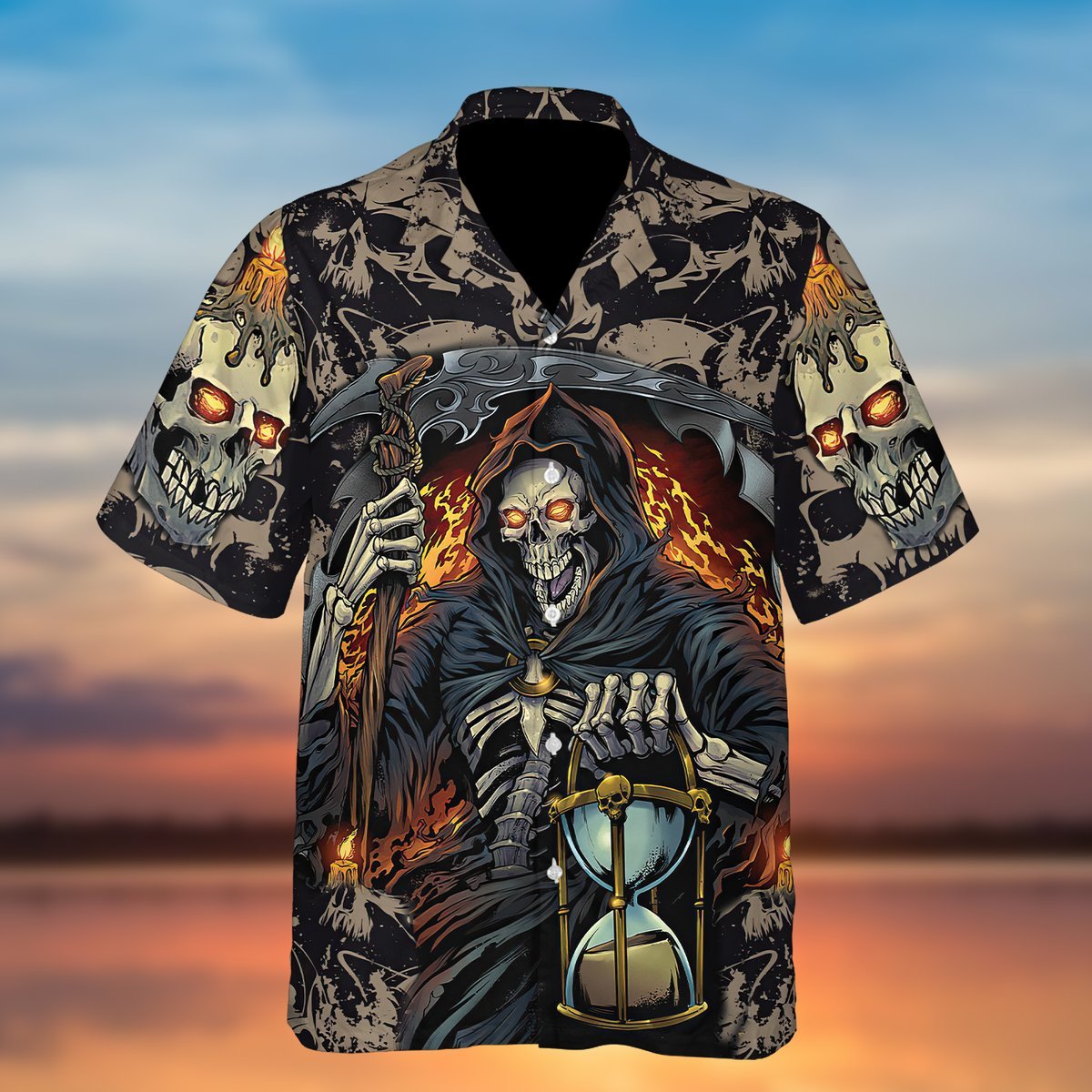 The Death Of Time Aloha Hawaii Shirts For Men Women Ha106870