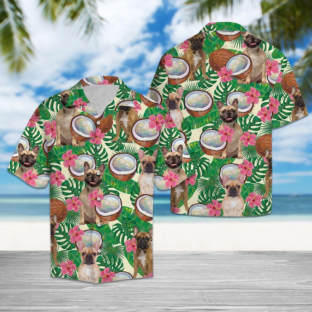 French Bulldog Tropical Coconut Hawaii Shirt Ha7495