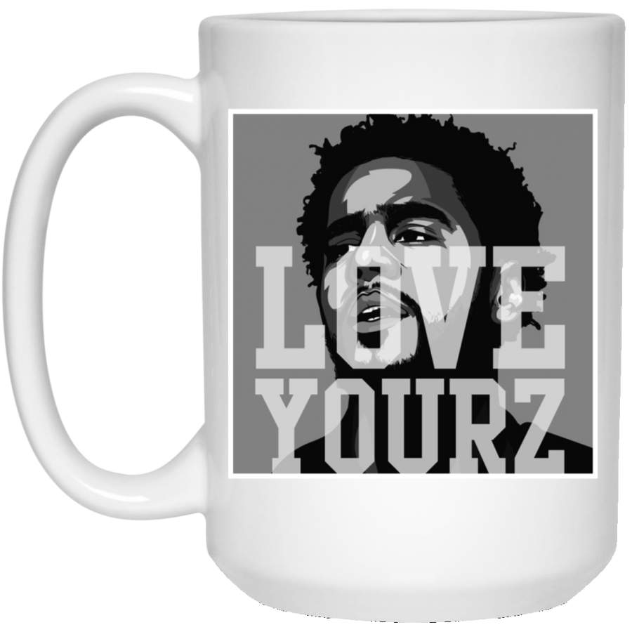 J Cole Love Yourz 15 oz. White Mug