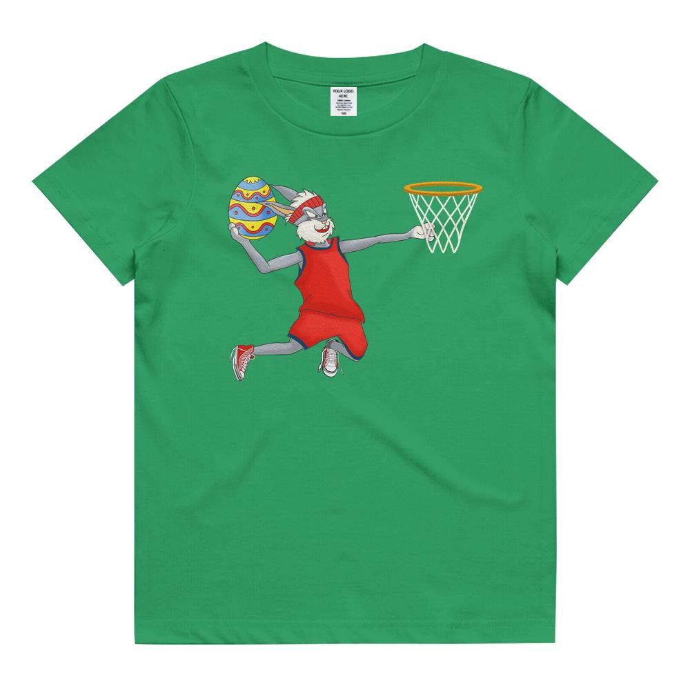 Bunny Basketball Player Happy Easter Kids Kids T Shirt