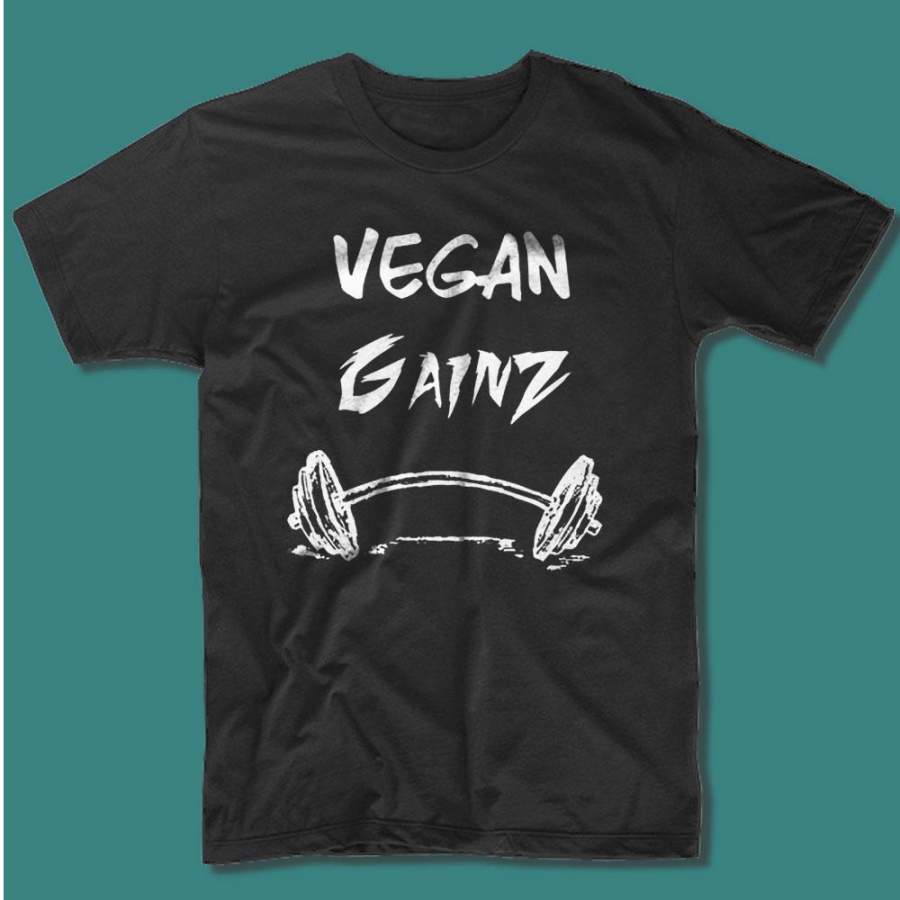 Vegan Veganism Vegan Gains Vegan Vegan Gym Vegan Funny Animal Rights Animal Activist Vegan Apparel Men’S T Shirt