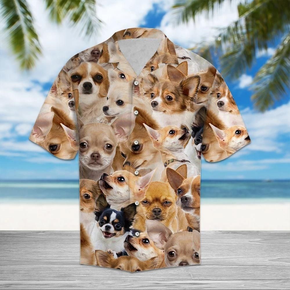 Chihuahua Awesome Hawaii Shirt Unisex Full Size Adult Colorful Ha54601