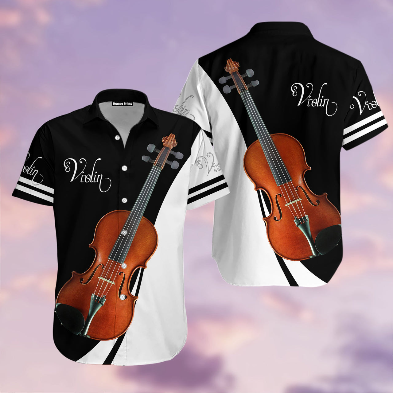 Violin Music Aloha Hawaii Shirts For Men Women Ha96431