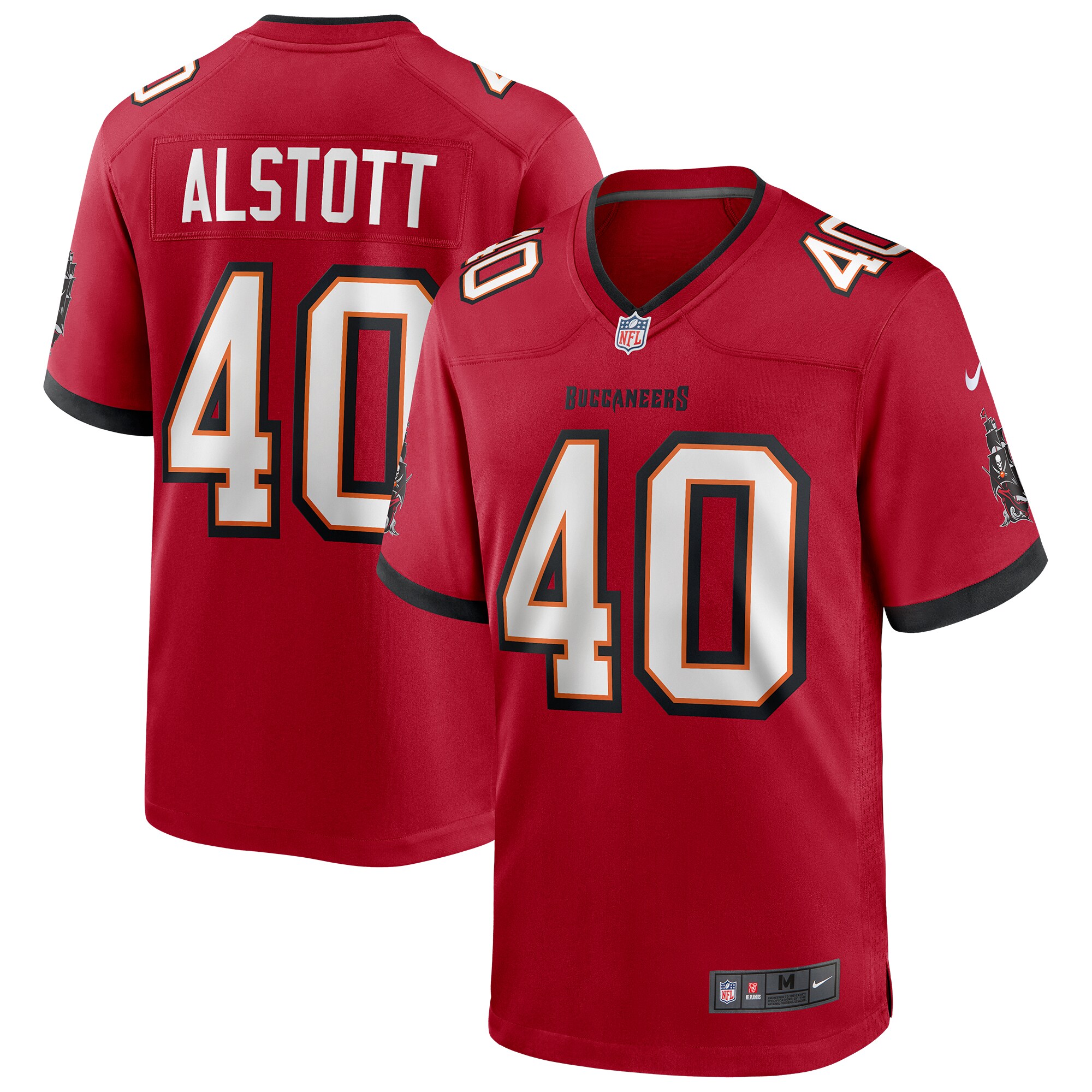 Mike Alstott Tampa Bay Buccaneers Retired Player Game Jersey – Red 2