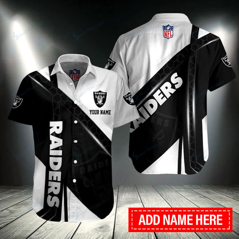 Custom Las Vegas Raiders Button Shirt New Style