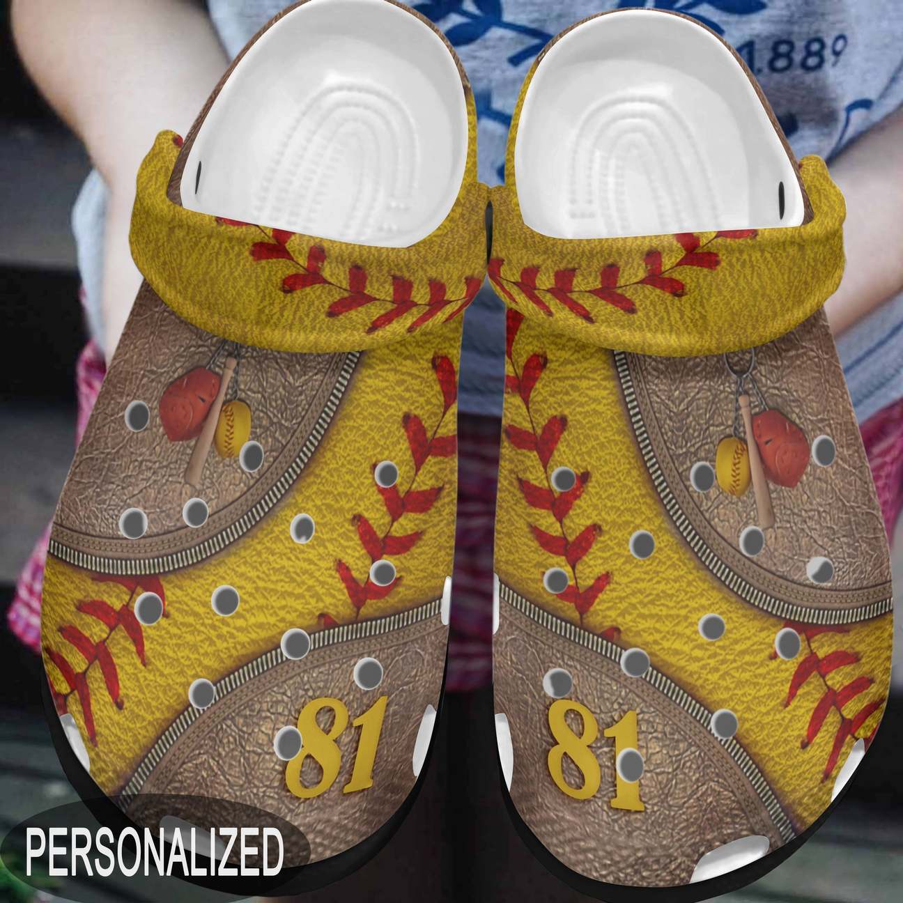 Softball Personalized Clog, Custom Name, Text, Color, Number Fashion Style For Women, Men, Kid, Print 3D Softball Life