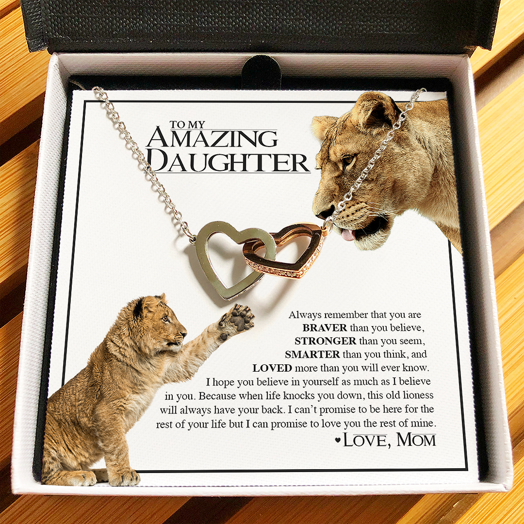 To My Amazing Daughter – Lion’S Pride Necklace & Message Card