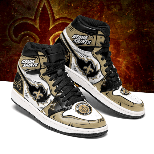 New Orleans Saints High Top And Low Top Jordan Sneakers Sport Shoes