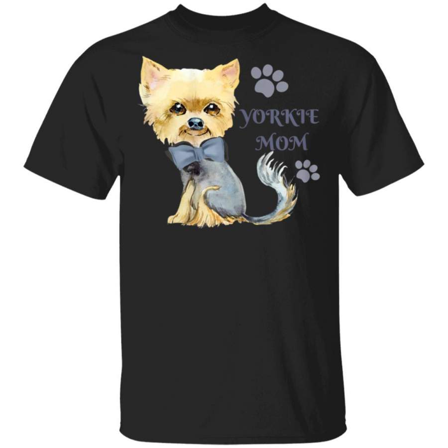 Womens Yorkshire gifts yorkie mom cute yorkie puppy unisex T-shirt full size