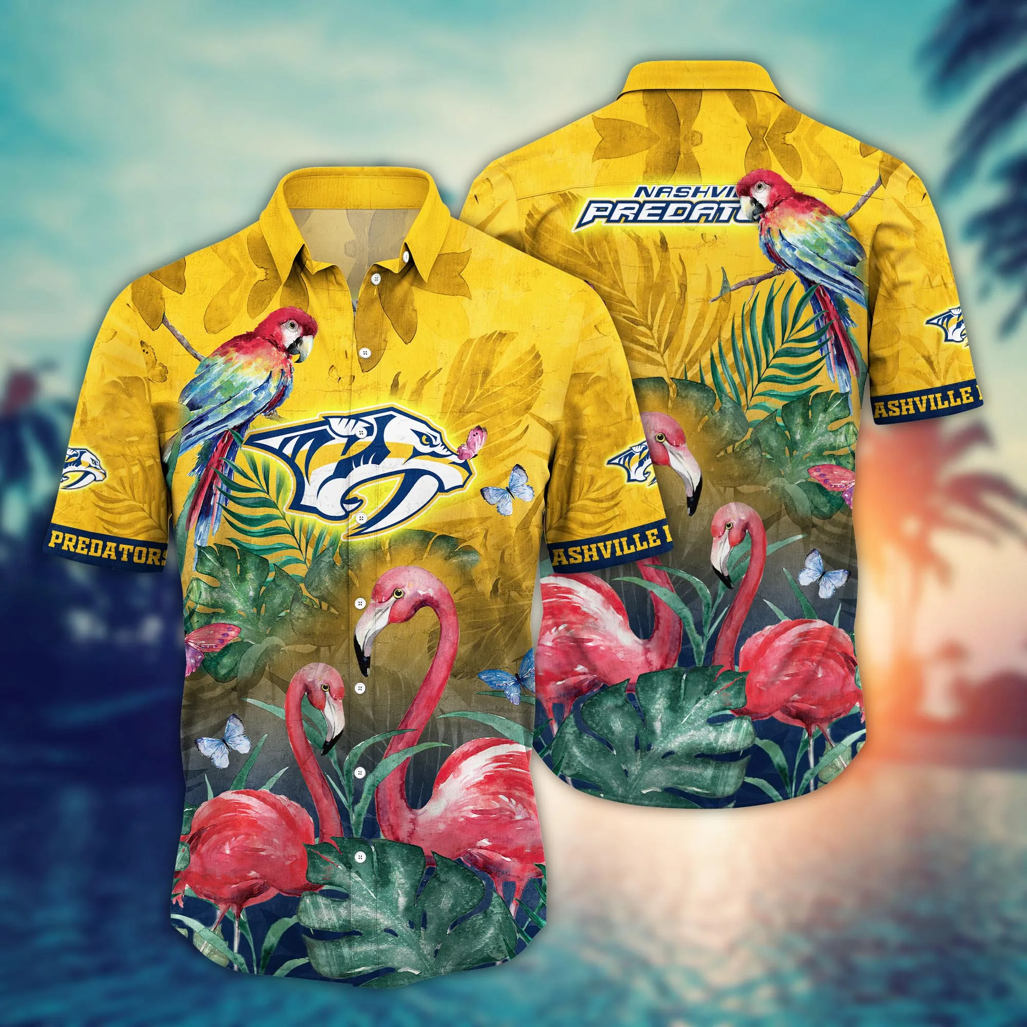 Nashville Predators Nhl Hawaiian Shirt Summery Aloha Shirt