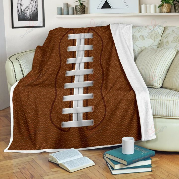 Football Rugby Sherpa Blanket