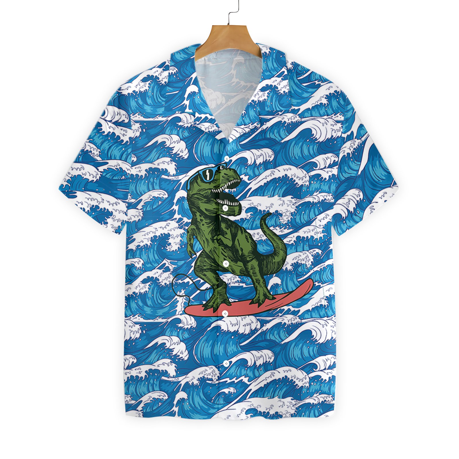 Surfing Dinosaur 2710 Hawaii Shirt Ha105853