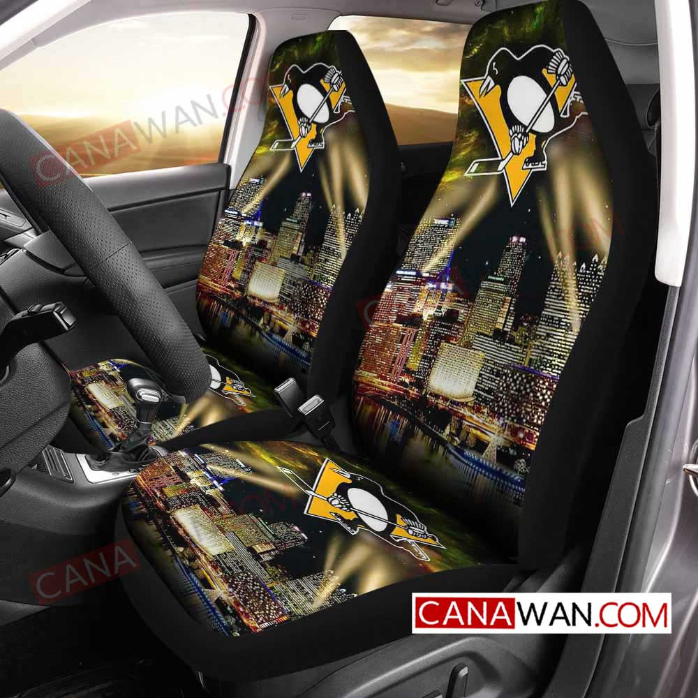 Pittsburgh Penguins Style100 3D Customized Personalized Car Seat Cover