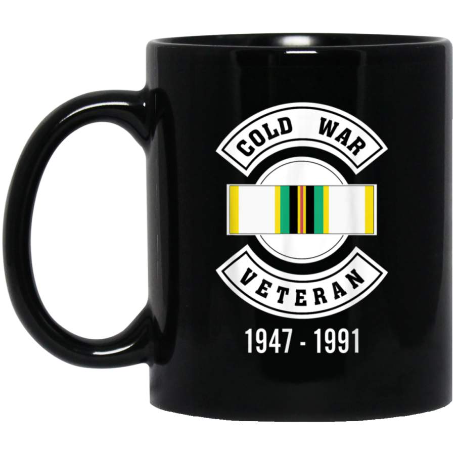 Cold War 1947 – 1991 Vintage Veteran Black Mug