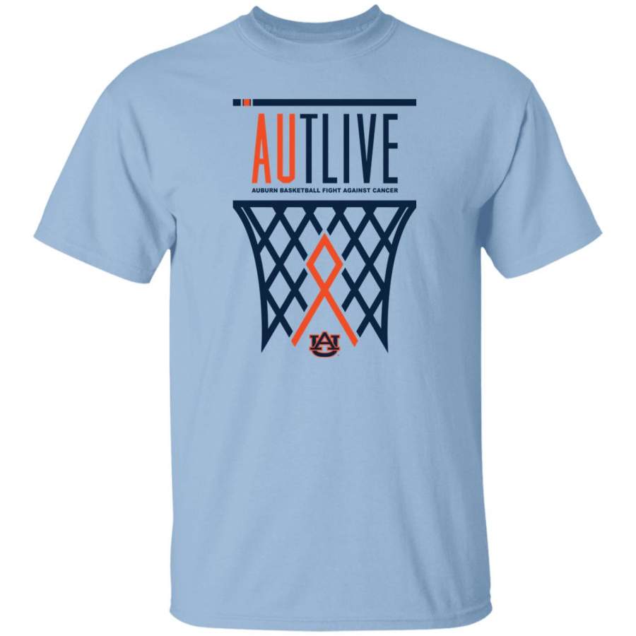 Auburn tigers 2020 autlive cancer basketball short t shirt white custom plus size