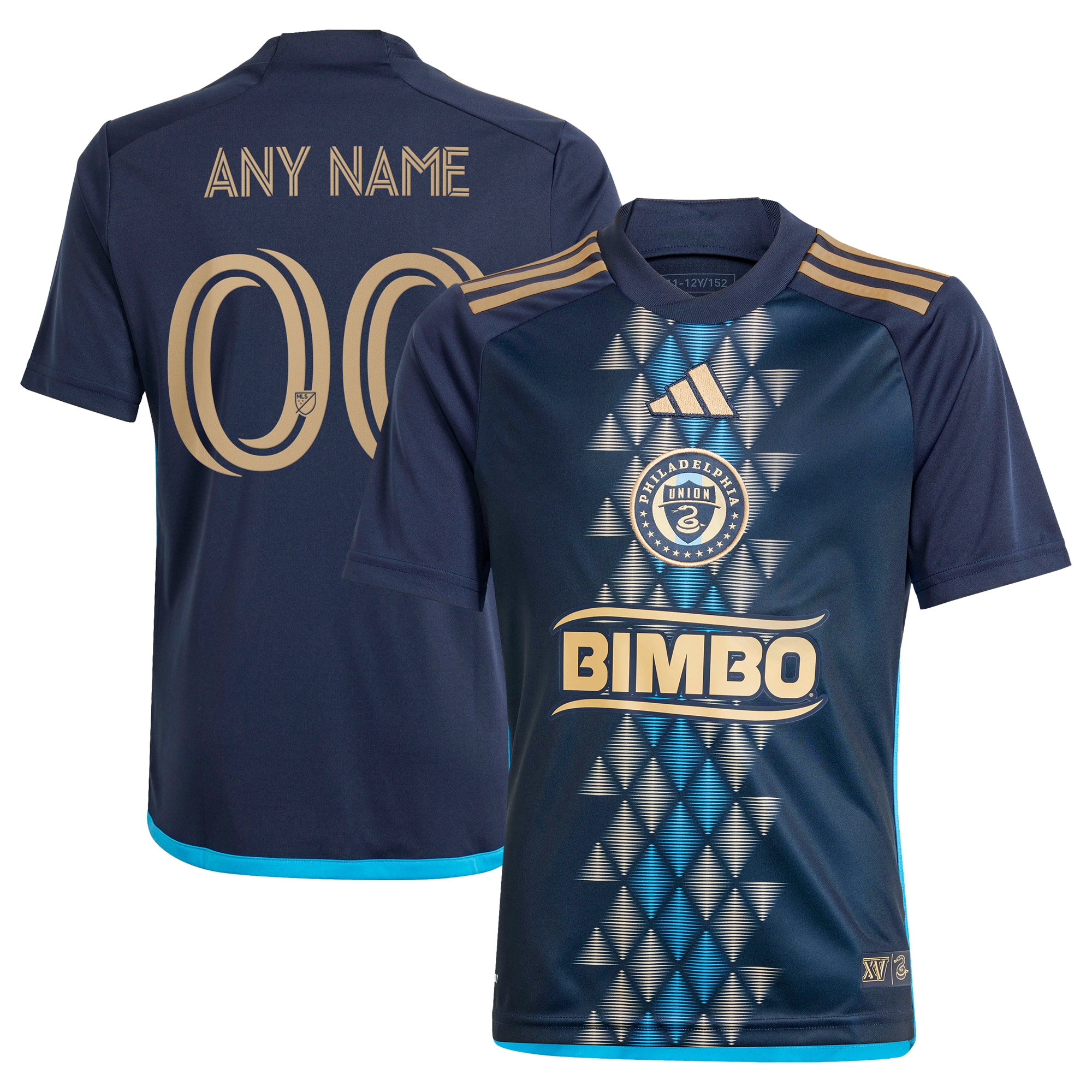 Philadelphia Union Youth 2024 The XV Kit Replica Custom Jersey  Navy