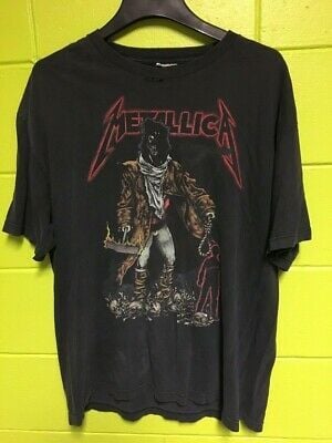 Vintage Metallica T Shirt Pushead Dub Thee Unforgiven Brockum Black 7587