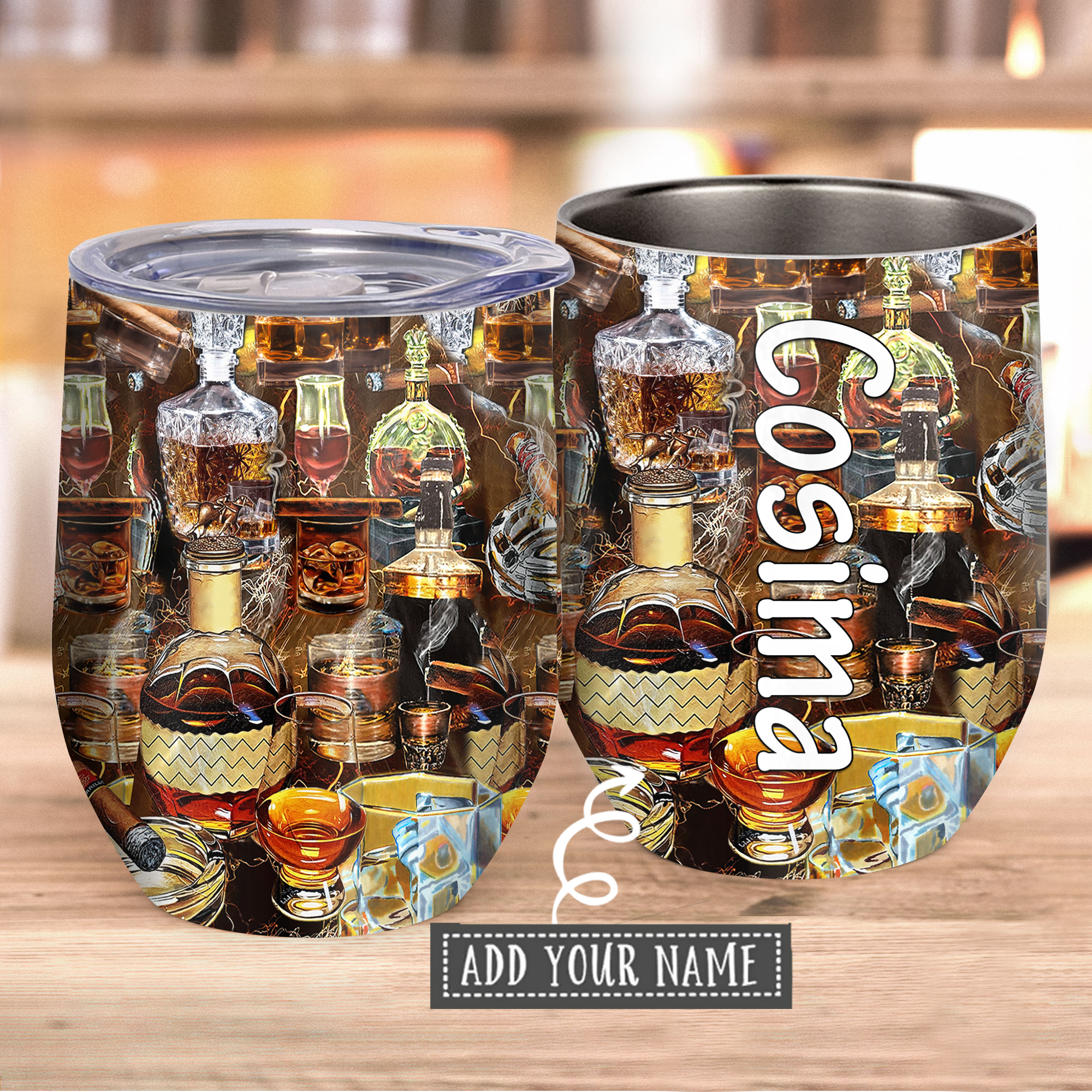 Wine Special Collection With Much Fun Personalized – Wine Tumbler  – Owl Ohh