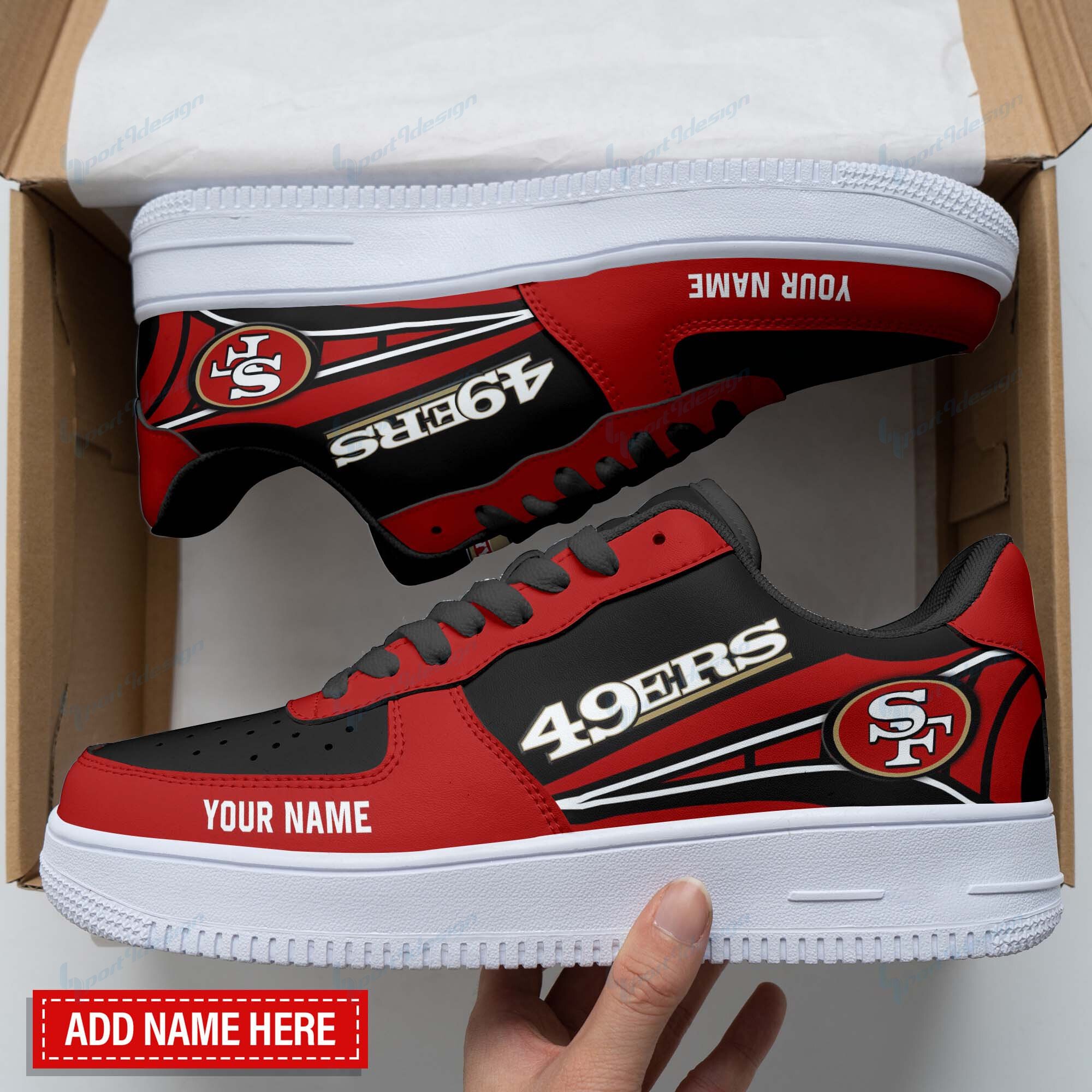 San Francisco 49Ers Personalized Af1 Shoes Bg108 – Wildzill Store