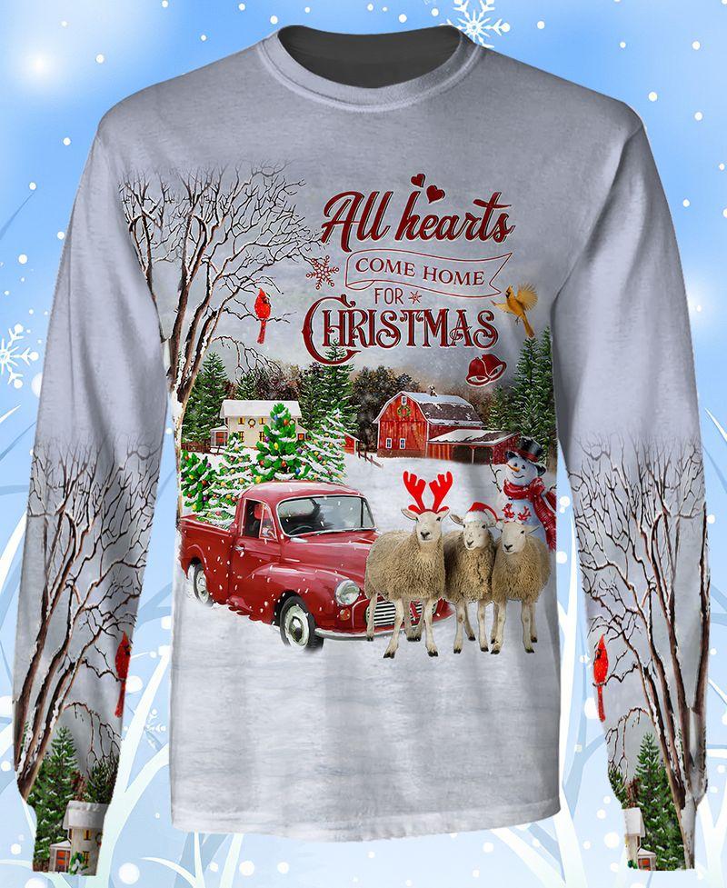 All Hearts Come Home For Christmassheep 3D Sweatshirt