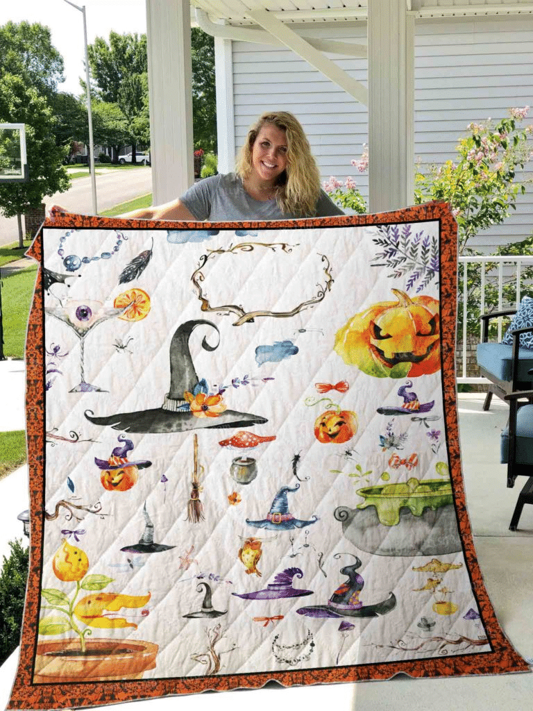 Halloween Quilt Blanket, Halloween Stuff Blanket