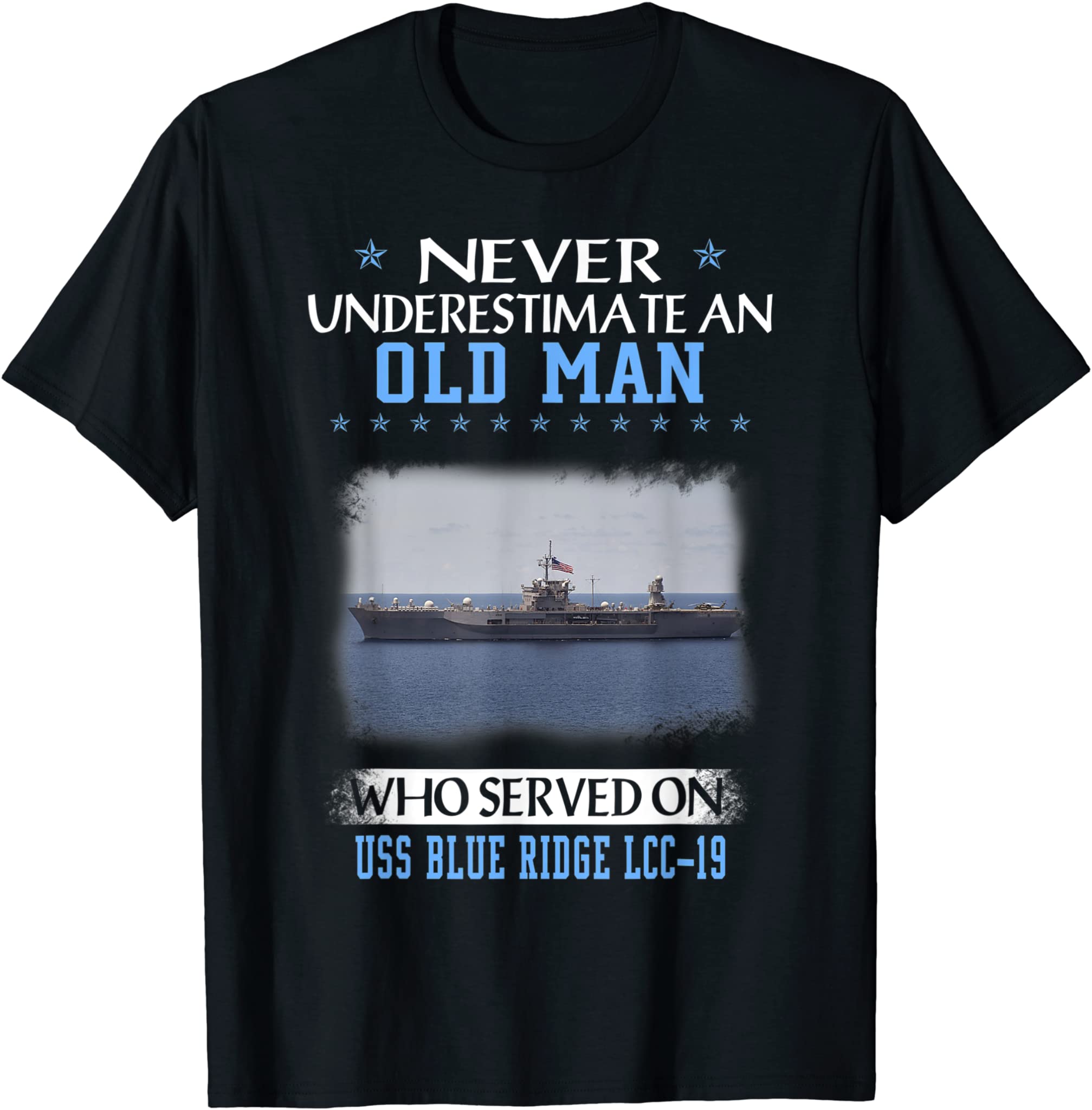 USS Blue Ridge LCC-19 Veterans Day Father Day Gift T-Shirt