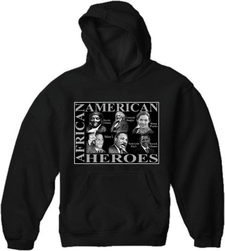 African American Heroes Adult Hoodie