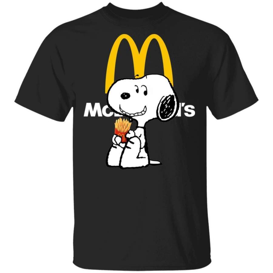 Snoopy Eating McDonald’s T-shirt Fast Food Tee