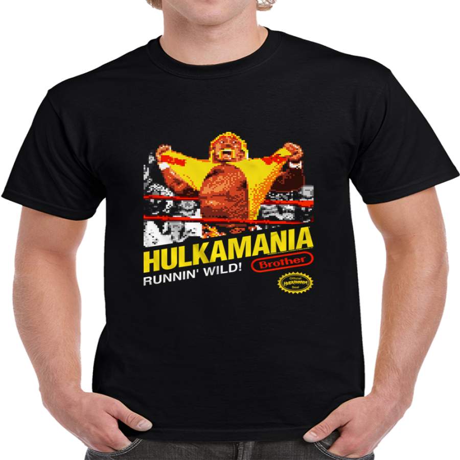 8 Bit Hulkamania Hulk Hogan T Shirt